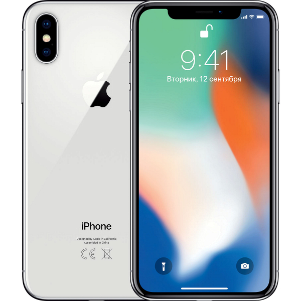 Apple iPhone X 64 серебристый